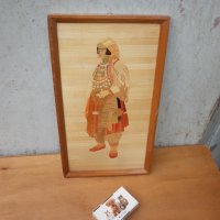 Старо дървено пано  носия  38 / 22  см, снимка 2 - Антикварни и старинни предмети - 43389761