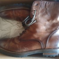 Мъжки зимни обувки Giorgio от естествена кожа Italian HandMade, снимка 3 - Мъжки боти - 44001804