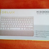 Клавиатура безжична DELUX K3300G USB, снимка 1 - Клавиатури и мишки - 43894999
