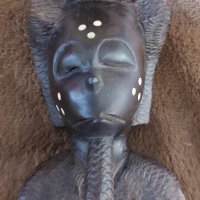 Автентична африканска статуетка , снимка 3 - Други ценни предмети - 43366498