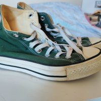 Тъмно зелени кецове CONVERSE, номер 36 , снимка 1 - Кецове - 43217913