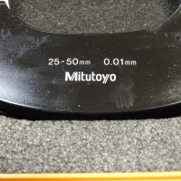 микрометър Mitutoyo 102-218, 25-50 mm, снимка 2 - Резервни части за машини - 32620878