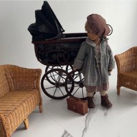 Ретро количка за кукли детска количка за кукли Антична количка за кукли Антична количка за кукли , снимка 4 - Антикварни и старинни предмети - 43069762