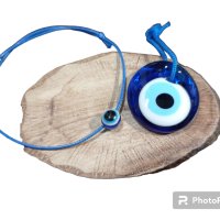 Талисман синьо око и гривна, снимка 4 - Ръчно изработени сувенири - 43707085