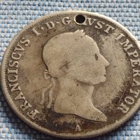 Сребърна монета 20 кройцера 1832г. Франц първи Виена Австрийска империя 13634, снимка 1 - Нумизматика и бонистика - 42944370