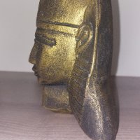 Бюст на египетски фараон. Неизвестен материал. Отлично състояние., снимка 4 - Колекции - 43187954