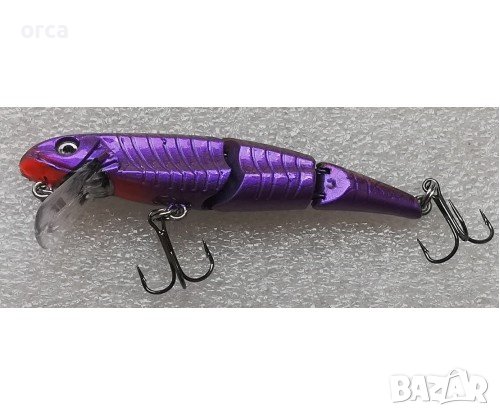 Триделен воблер OSAKO PURPLE FLOATING – плуващ за щука и костур, снимка 1