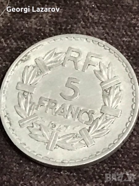 5 франка Франция 1949, снимка 1