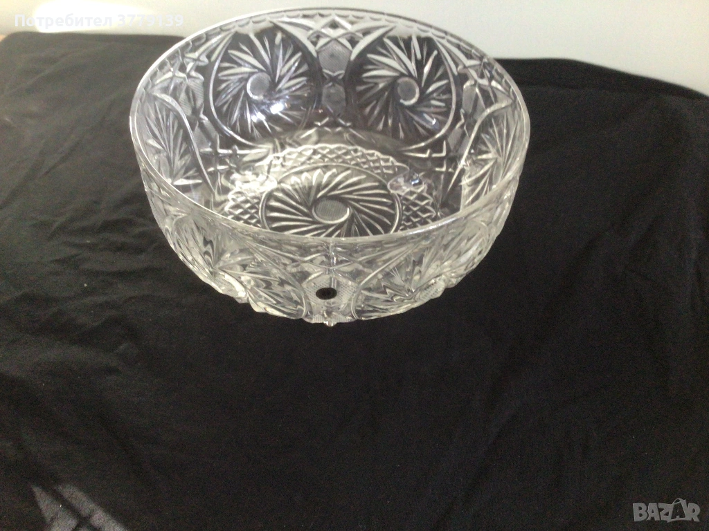 Кристална фруктиера/купа, снимка 1
