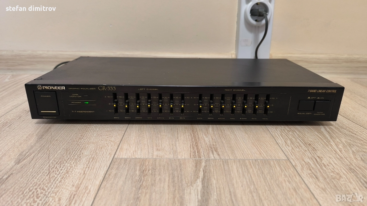 PIONEER GR 333 Стерео графичен еквалайзер 7 ленти Винтидж 1989, снимка 1
