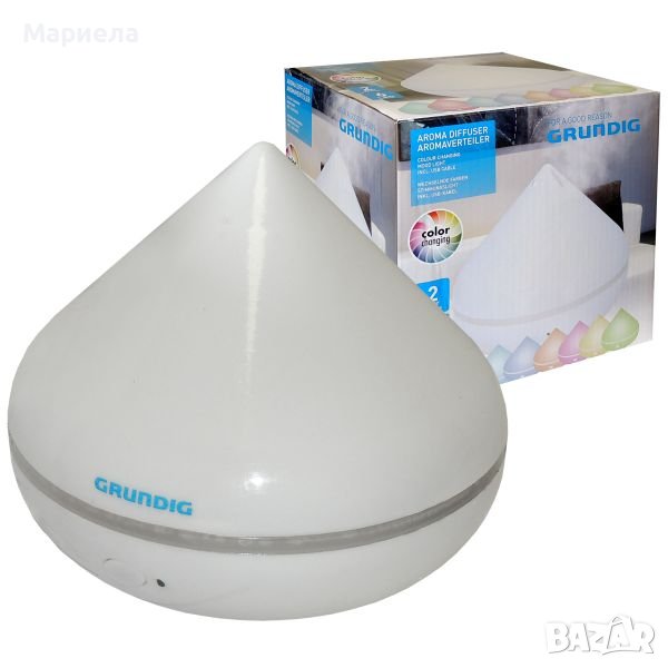 Нов Овлажнител Grundig с LED смяна на цвета, USB , Аромадифузер ултразвуков 150мл, снимка 1