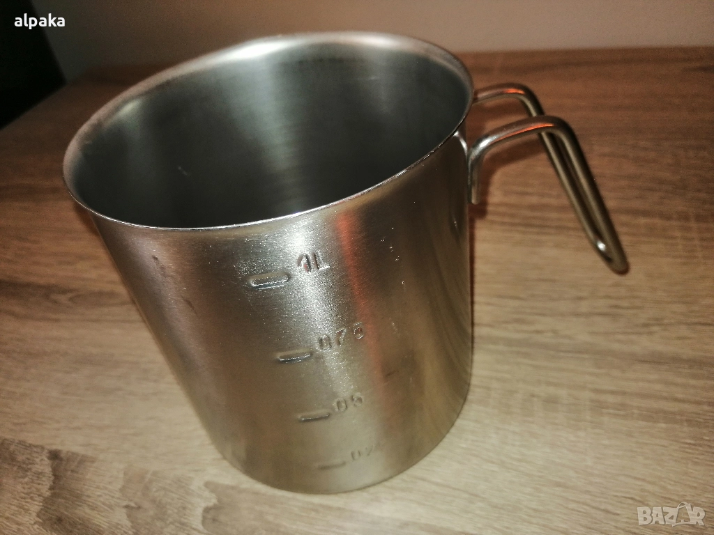 Продавам еднолитрово канче алпака,Хром Силистра, снимка 1