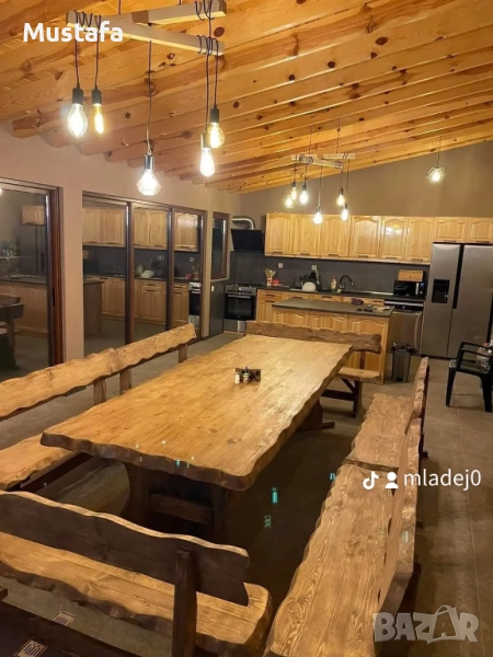 маси и пейки с жив ръб, снимка 1