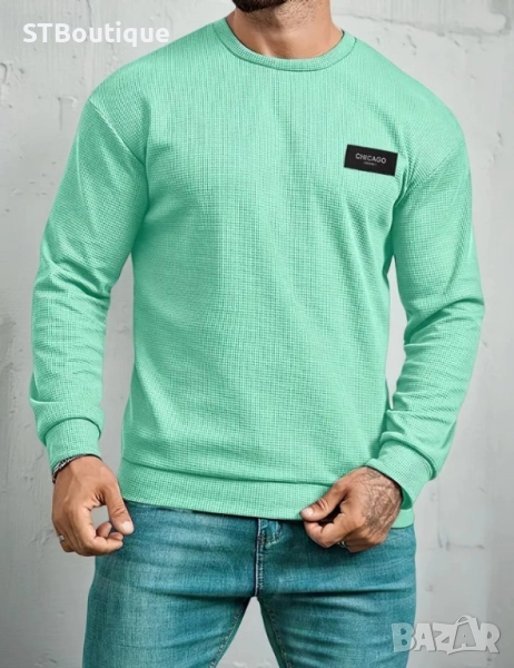 🧥 Стилна мъжка блуза с дълъг ръкав –💥 НОВ МОДЕЛ 2025!💥, снимка 1