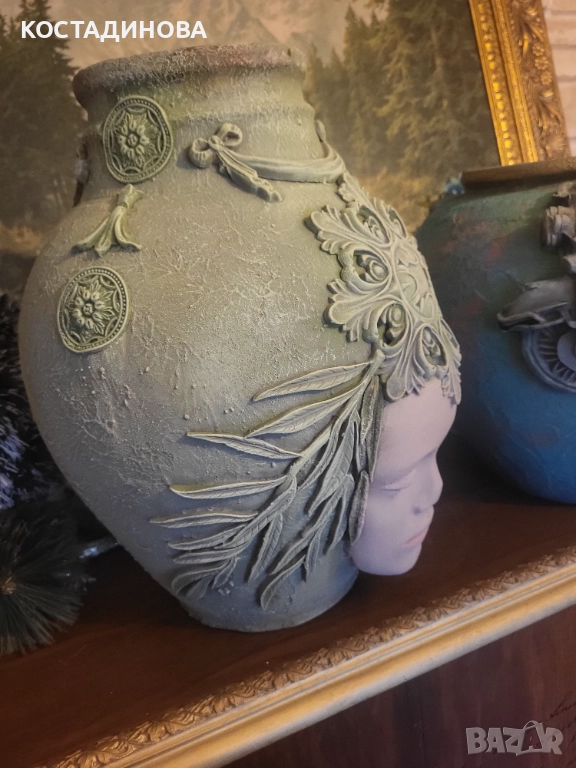 Големи делви с дървени еластични орнаменти , снимка 1