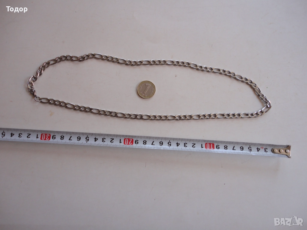 Мъжки ланец верига синджир от стомана , снимка 1