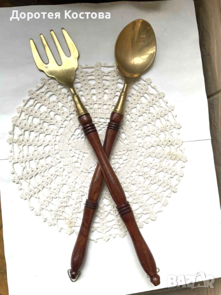 Красиви месингови прибори за готвене от Англия , снимка 1