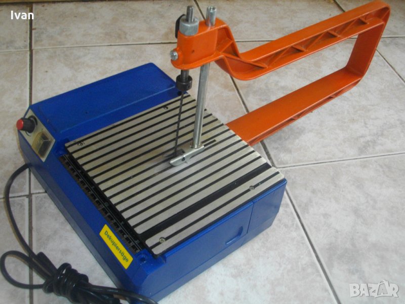 Мини Контурен Трион-Немски-Dekupiersage-Отличен-90мм Рязане-Регулация, снимка 1