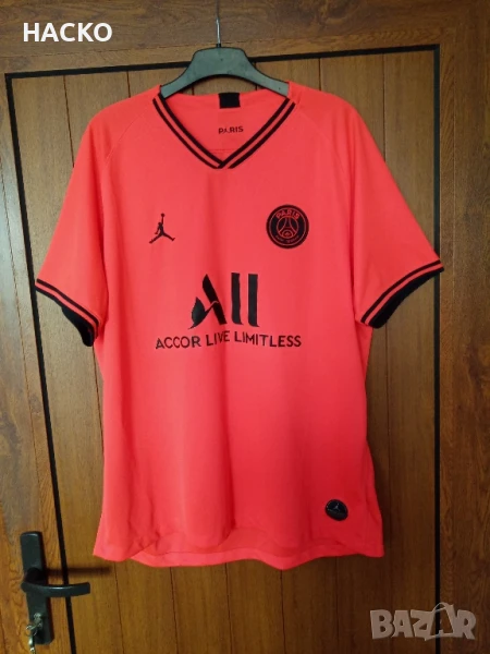 РЕТРО Футболна Фланелка Jordan на ПСЖ Сезон 2019/20 година Размер XXL 100% ОРИГИНАЛНА Внос от Англия, снимка 1