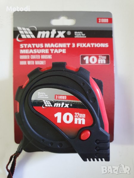 Ролетка 10м ширина 32мм с магнит, снимка 1