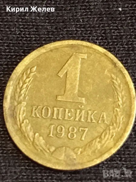 Стара монета 1 копейка 1987г. СССР рядка за КОЛЕКЦИЯ ДЕКОРАЦИЯ 39320, снимка 1