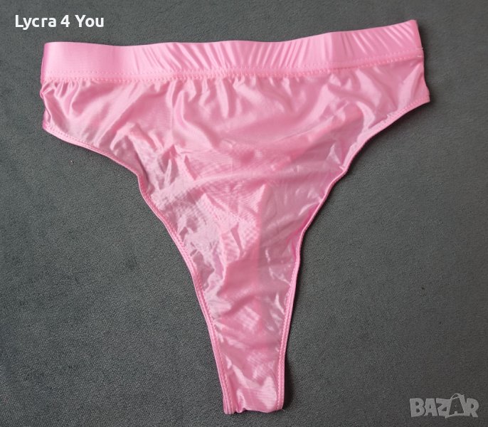 M/L нова дамска дълбока прашка от ликра в розово, снимка 1