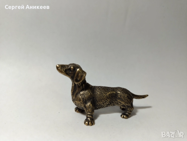 Бронзова статуетка "Кученце", снимка 1