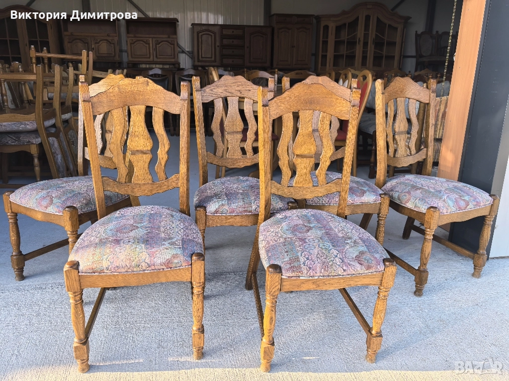 Комплект от 6 трапезни стола , снимка 1