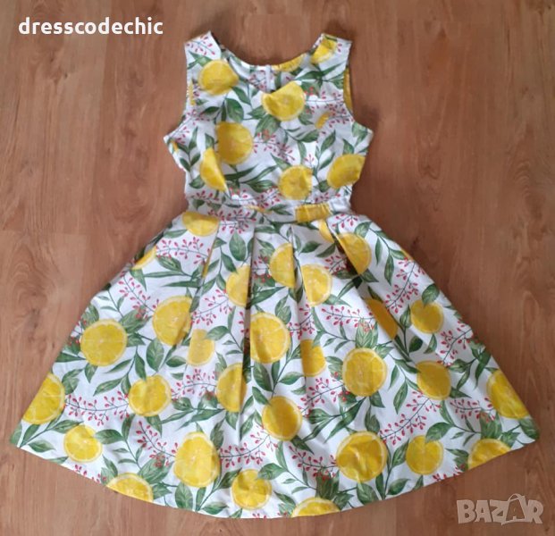 Рокли/дрехи с лимони, портокали, дини, череши, авокадо, банани, моркови..., снимка 1