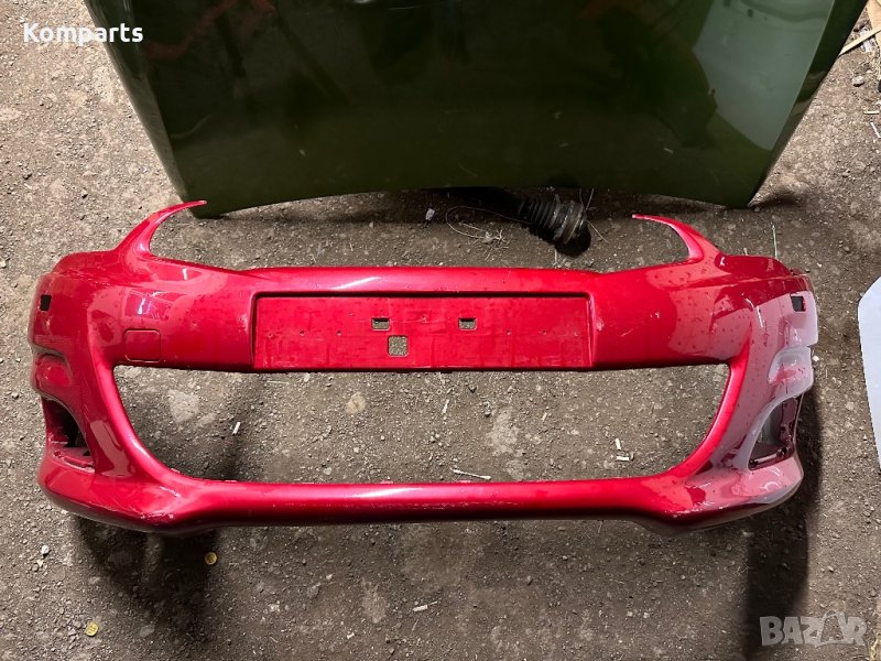 Оригинална предна броня за Citroen C4 2014 червена, снимка 1