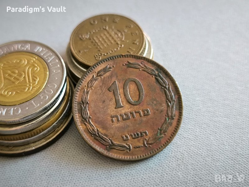 Монета - Израел - 10 прута | 1949г., снимка 1