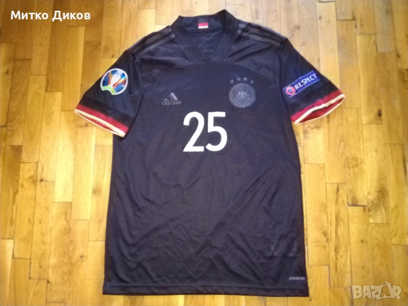 Германия 2020-22 №25 Томас Мюлер футб. тениска гости маркова на Адидас с баджове размер М като нова, снимка 1