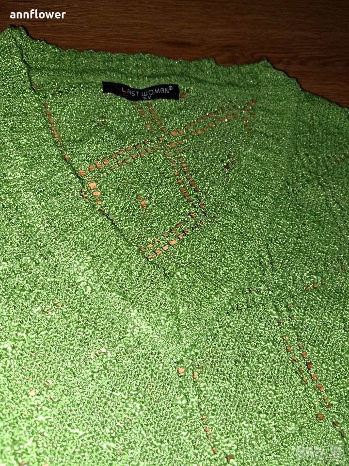 Плетен топ асиметричен Last Woman S/M, снимка 1