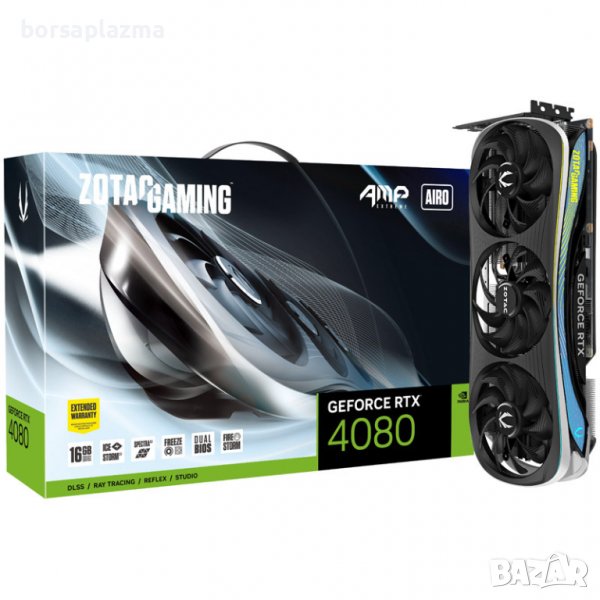 ZOTAC Gaming GeForce RTX 4080 AMP! Extreme Airo, 16384 MB GDDR6X, снимка 1