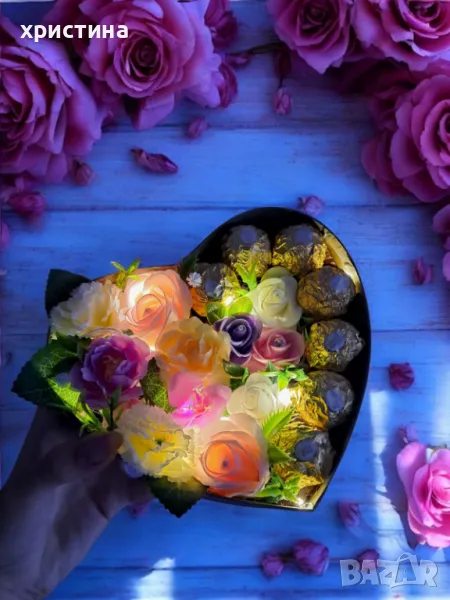 Подаръци букети от рози и цветя, снимка 1