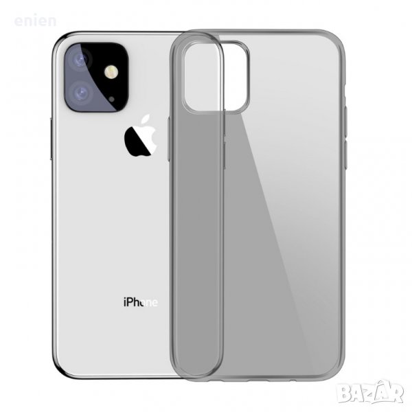 Baseus Simple Series TPU кейс за iPhone 11 PRO / черно-прозрачен, снимка 1