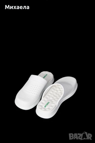 Сабо чехли бели и тъмно сини. Нови. 41 размер, снимка 1