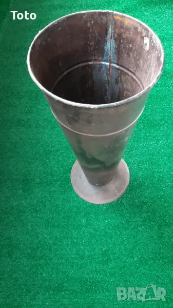 Голяма  стара медна ваза,купа, снимка 1