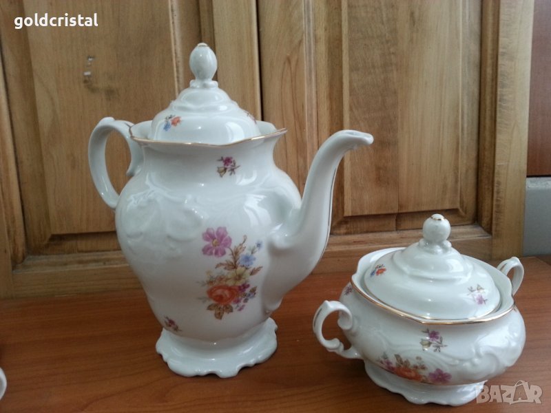 Полски порцелан чийник захарница латиера, снимка 1