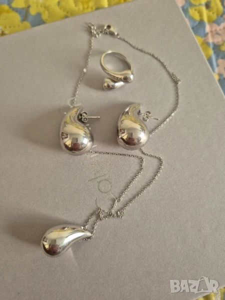 сребърен комплект Bottega, снимка 1