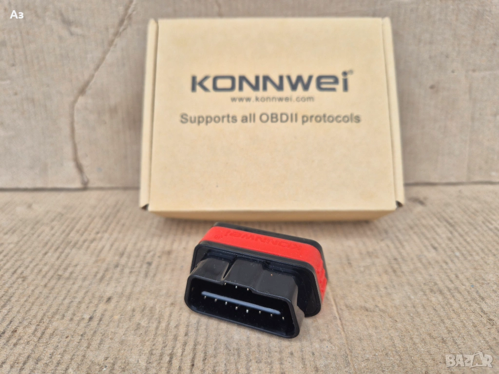 KONNWEI Bluetooth OBD2 адаптер за диагностика на автомобил блутут обд, снимка 1