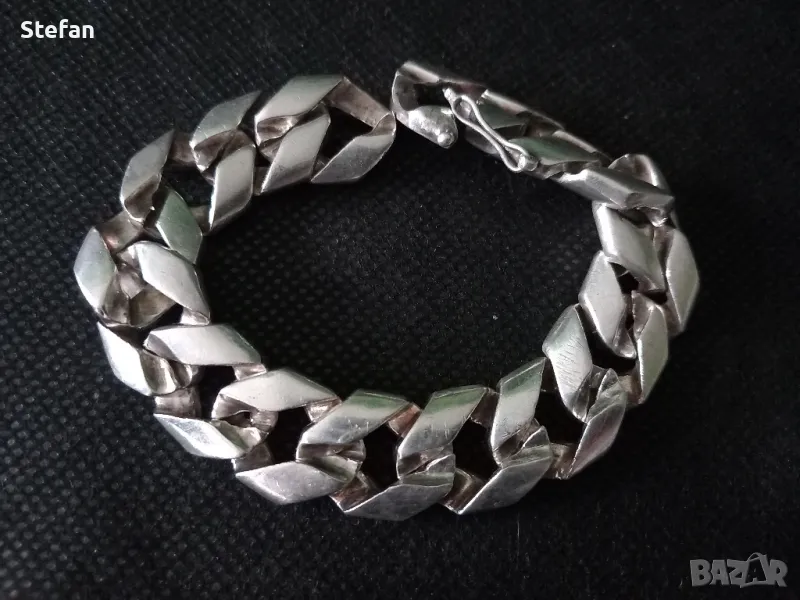 Поръчкова сребърна гривна, снимка 1