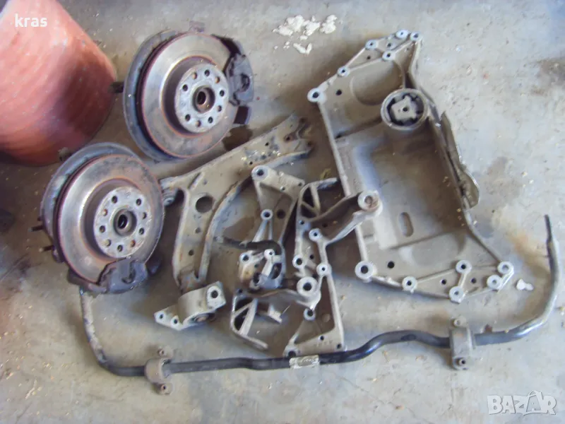 Преден и заден мост от Голф 5 ТДИ 90 к.с. на части, снимка 1