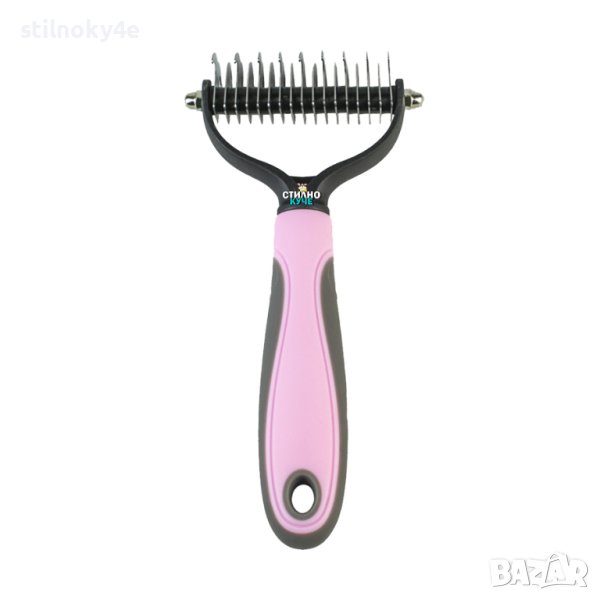 Уред за отстраняване на мъртва козина от домашен любимец Четка/Гребен за отстраняване на козина, снимка 1