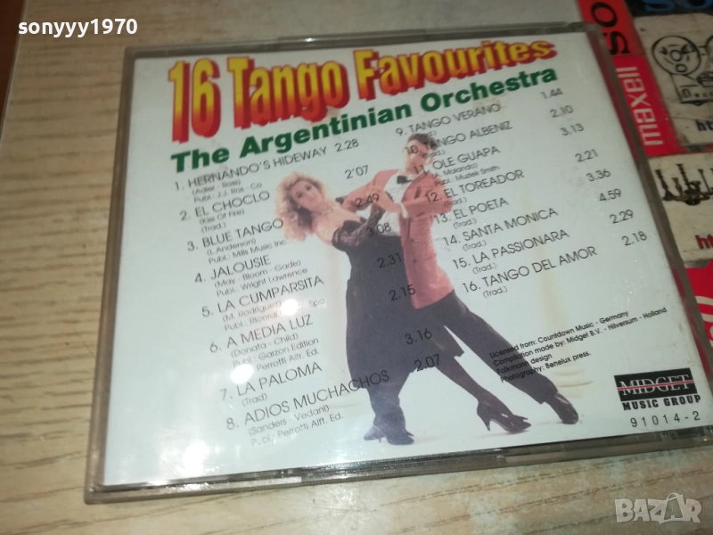 16 TANGO FAVOURITES CD 2309251051, снимка 1