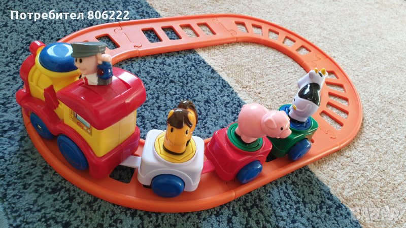 Влак с релси бебешки, снимка 1
