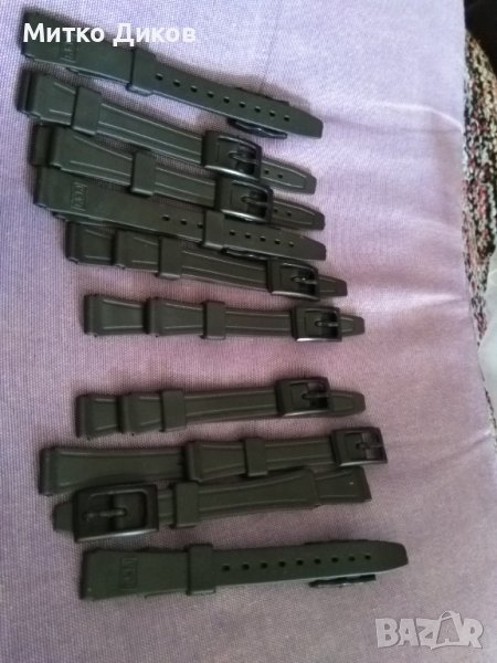 Пластмасова каишка за часовник дамски стандартна мека нова 12мм 19см-10броя-3лв, снимка 1