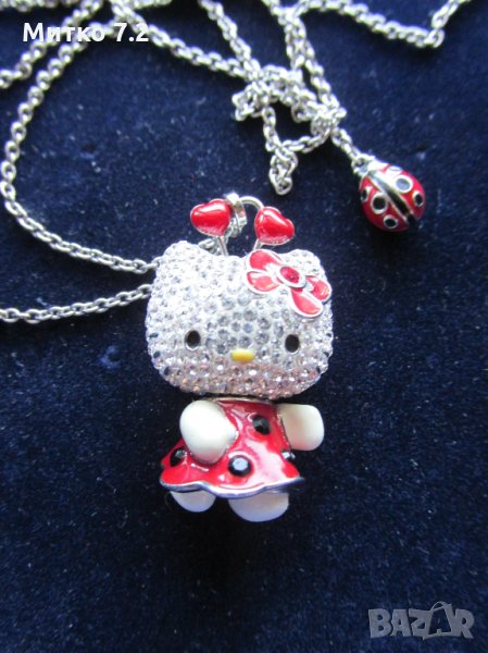 Колие Swarovski Crystal Hello Kitty, снимка 1