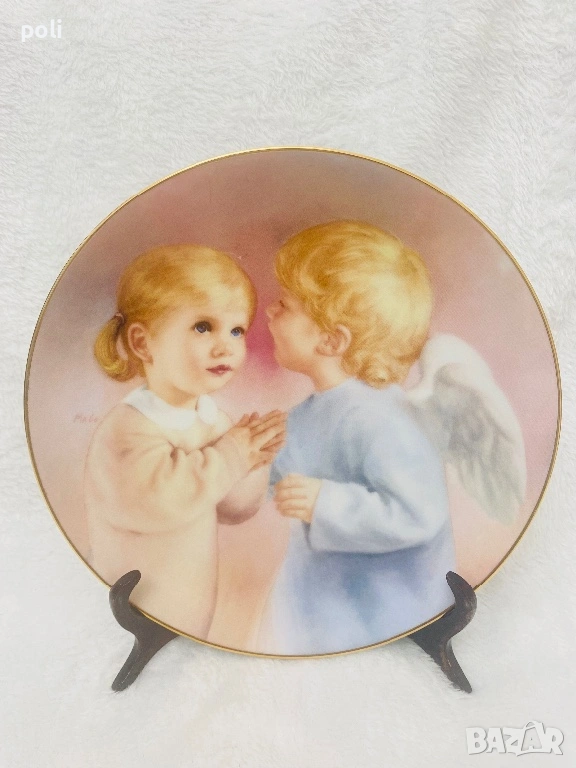 порцеланова чиния за стена , снимка 1