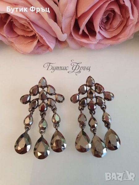 Обеци графит, снимка 1